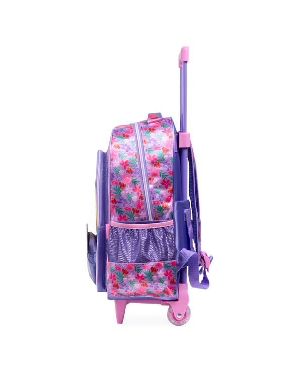 Kit Escolar Ariel e Linguado com Mochila de Rodinha + Lancheira Térmica + Estojo Infantil