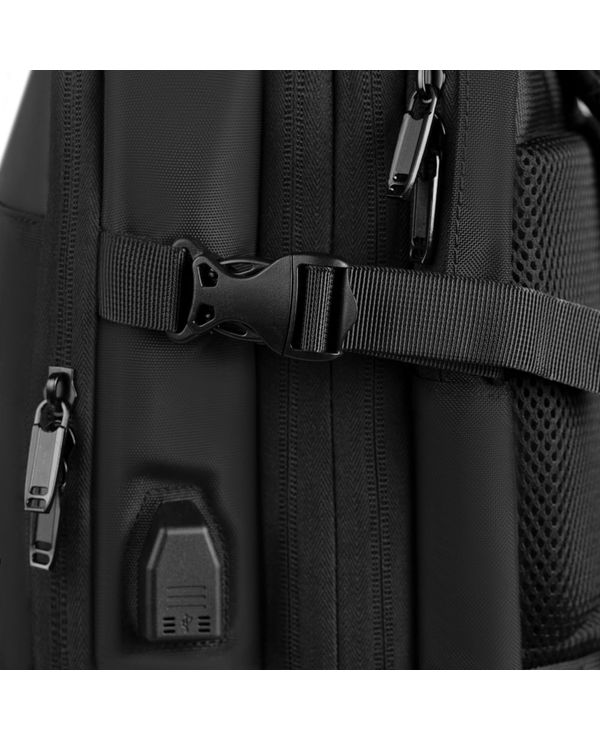 Mochila de Viagem Grande Expansível Expert Preta