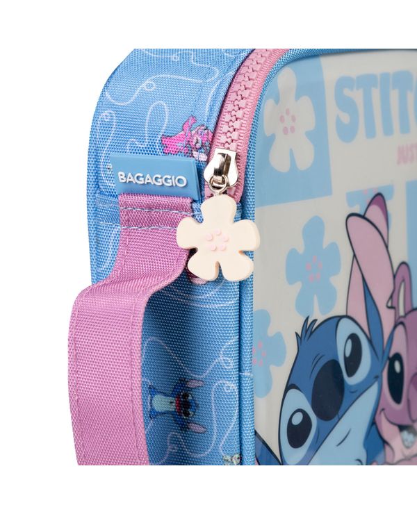 Kit Escolar Lilo & Stitch com Mochila de Rodinhas + Lancheira + Estojo Infantil