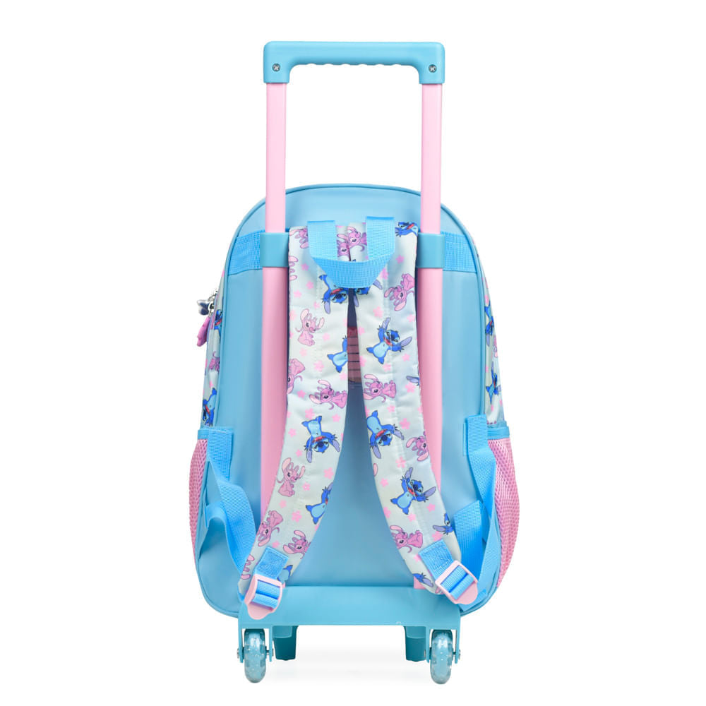 Kit Mochila de Rodinha, Lancheira Térmica e Estojo Escolar Feminino