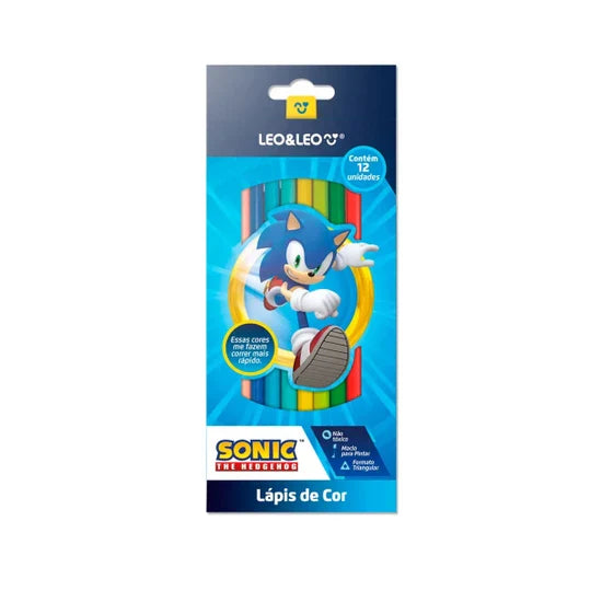 Lápis de Cor Sonic – 12 Cores