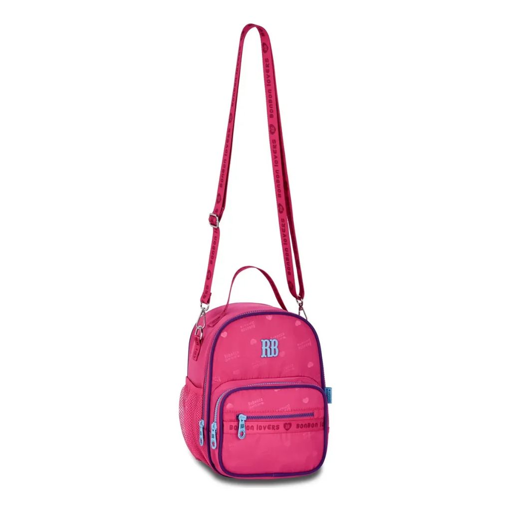 Kit Escolar Rb Rebecca Bonbon Lovers Paris 2026 com Mochila de Rodinhas + Lancheira Térmica + Estojo Infantil