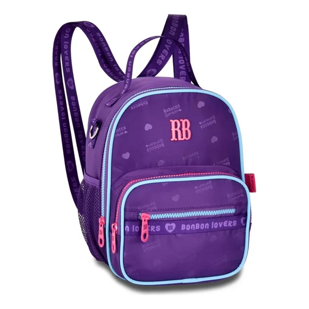 Kit Escolar Rb Rebecca Bonbon Lovers Paris 2026 com Mochila de Rodinhas + Lancheira Térmica + Estojo Infantil