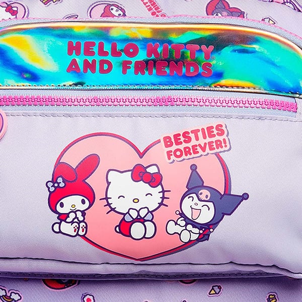 Mochila Escolar com Rodas Hello Kitty