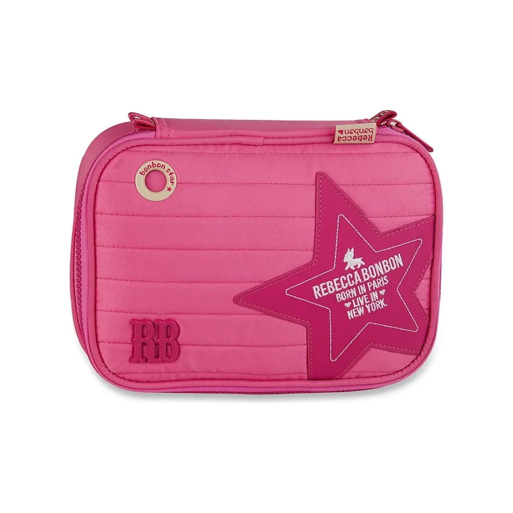 Kit Escolar Rb Rebecca Bonbon 2026 com Mochila + Lancheira Térmica + Estojo Infantil