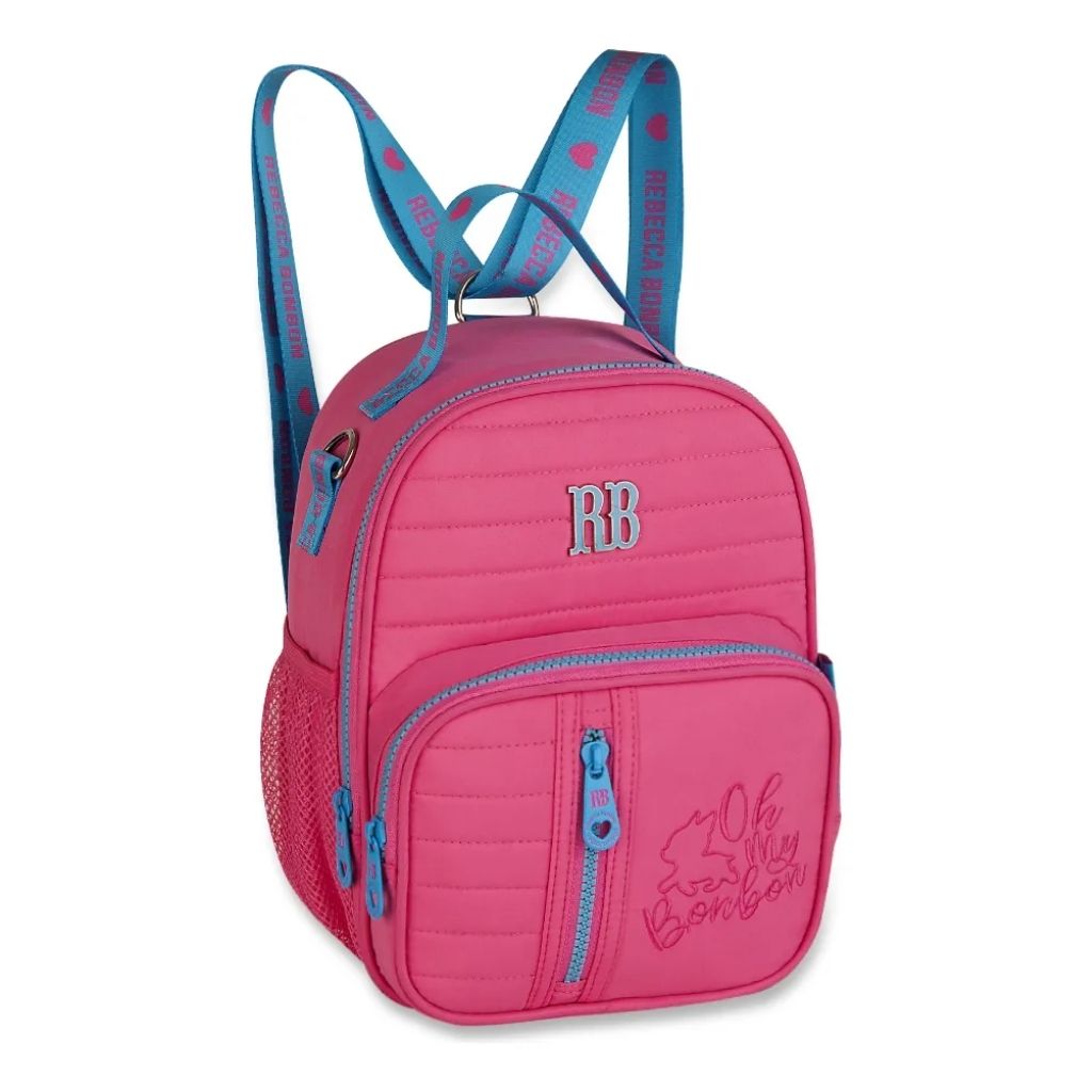 Kit Escolar Rb Rebecca Bonbon 2026 com Mochila + Lancheira Térmica + Estojo Infantil