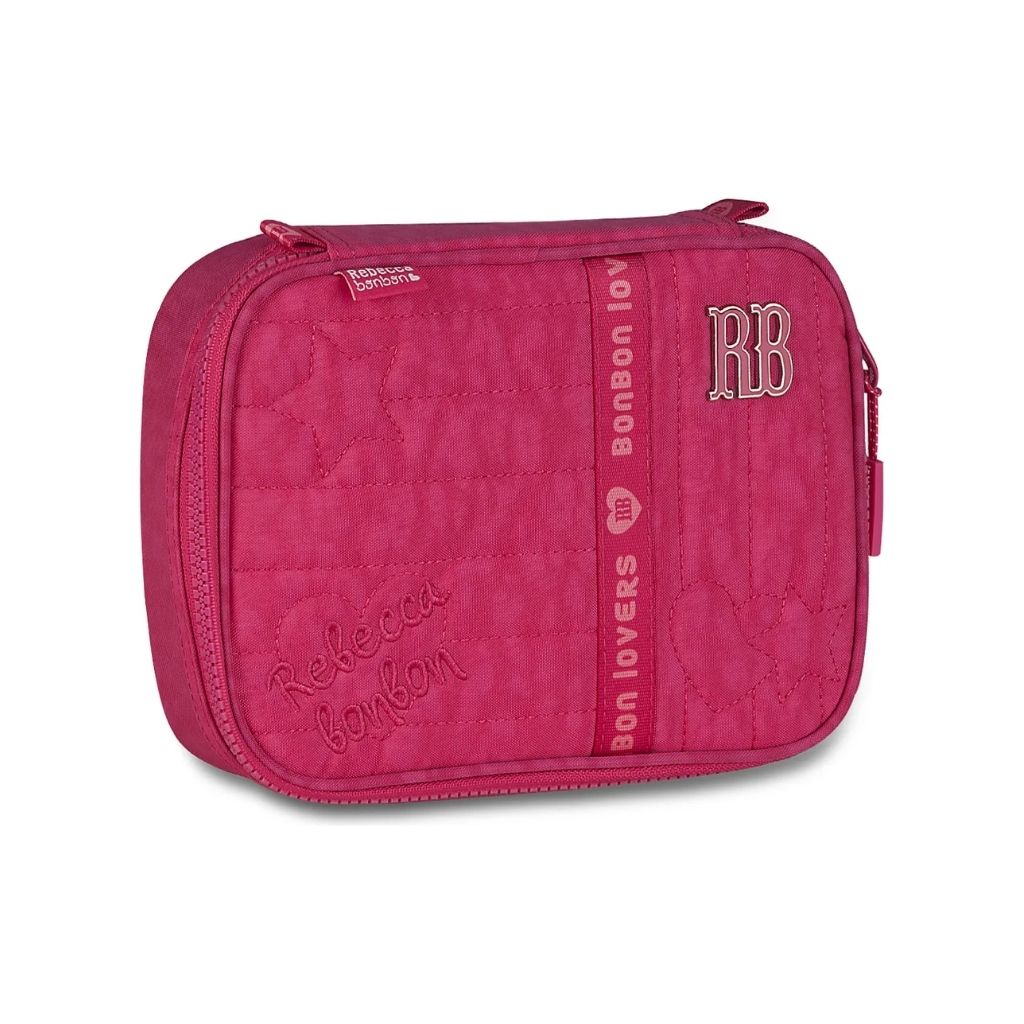 Kit Escolar Rb Rebecca Bonbon 2026 com Mochila + Lancheira Térmica + Estojo Infantil