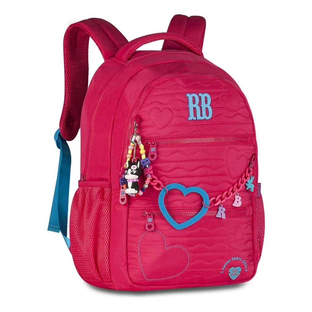 Kit Escolar Rb Rebecca Bonbon 2026 com Mochila + Lancheira Térmica + Estojo Infantil