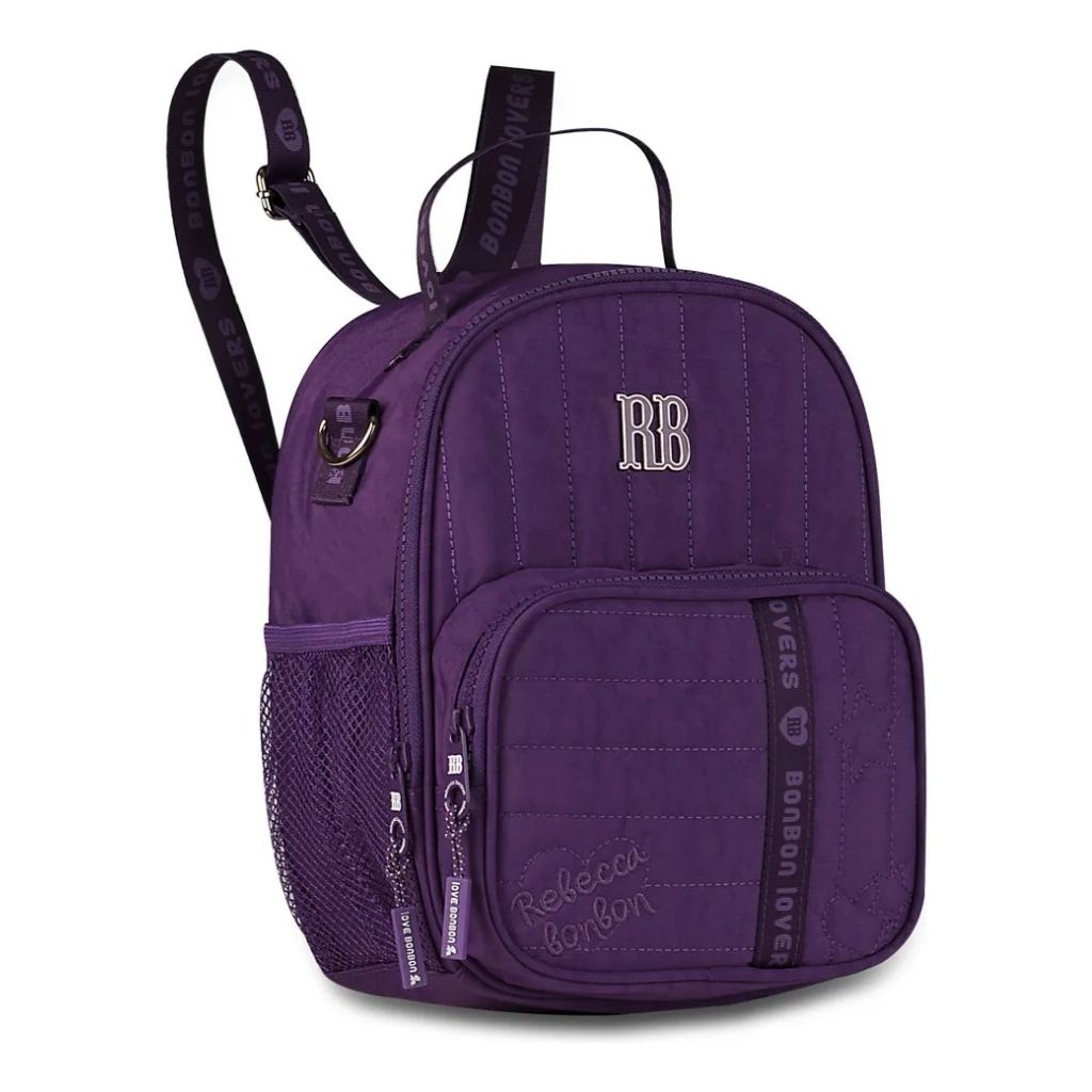 Kit Escolar Rb Rebecca Bonbon 2026 com Mochila + Lancheira Térmica + Estojo Infantil