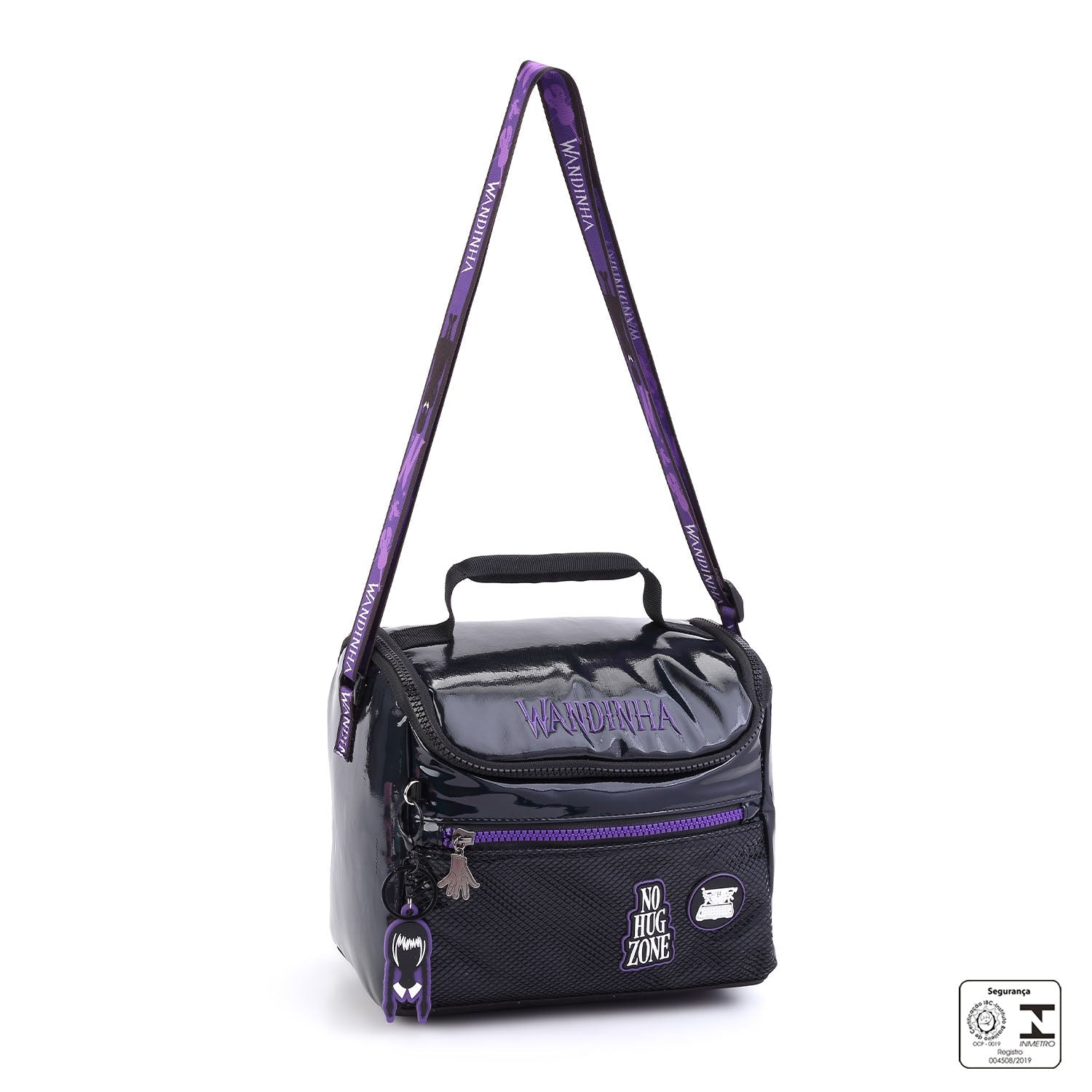 Kit Escolar Wandinha com Mochila + Lancheira Térmica + Estojo Infantil