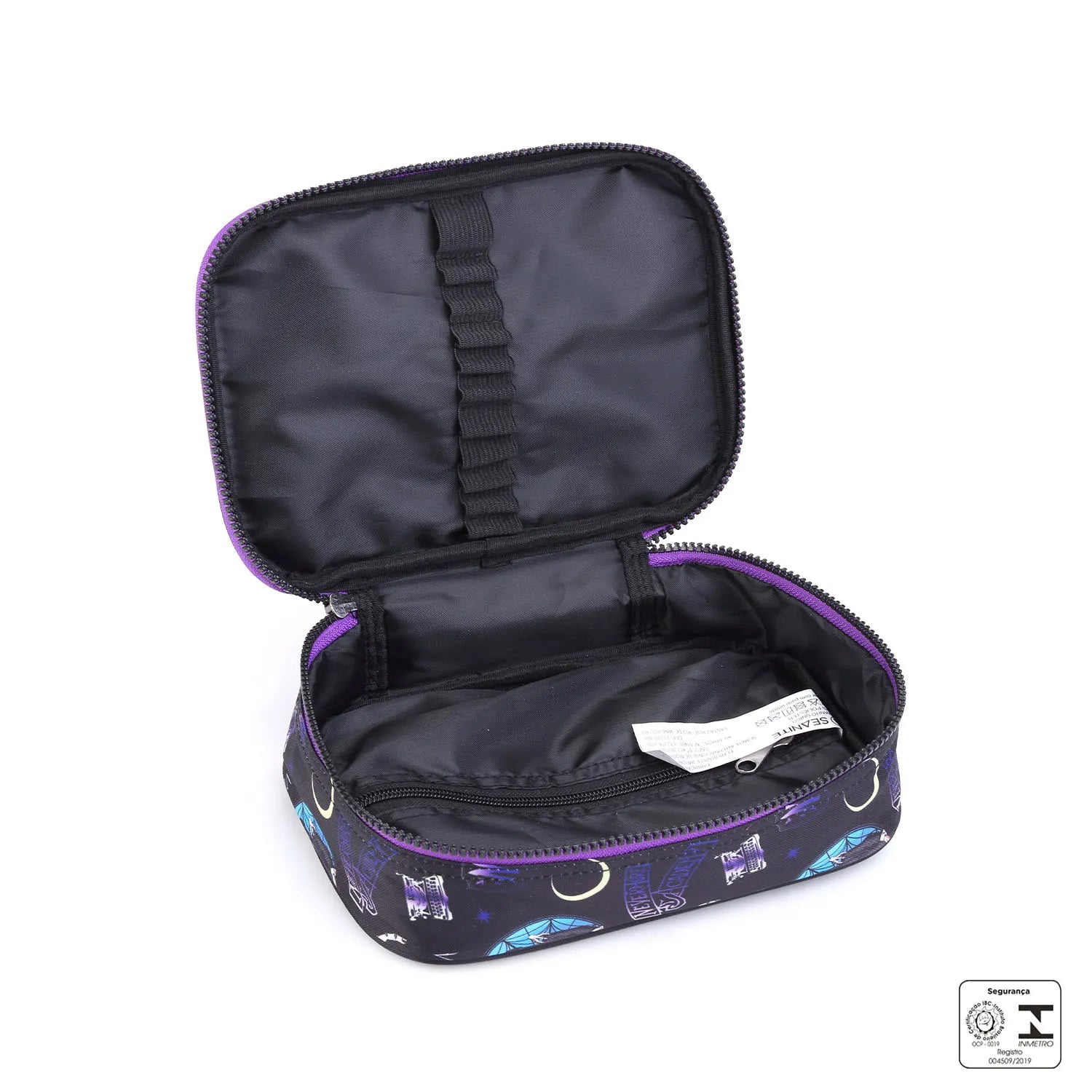 Kit Escolar Wandinha com Mochila + Lancheira Térmica + Estojo Infantil