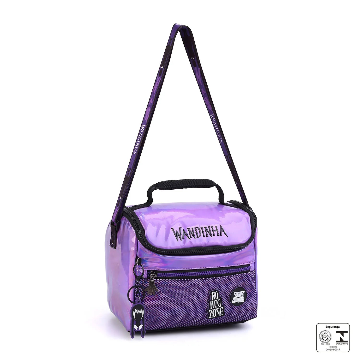 Kit Escolar Wandinha com Mochila + Lancheira Térmica + Estojo Infantil