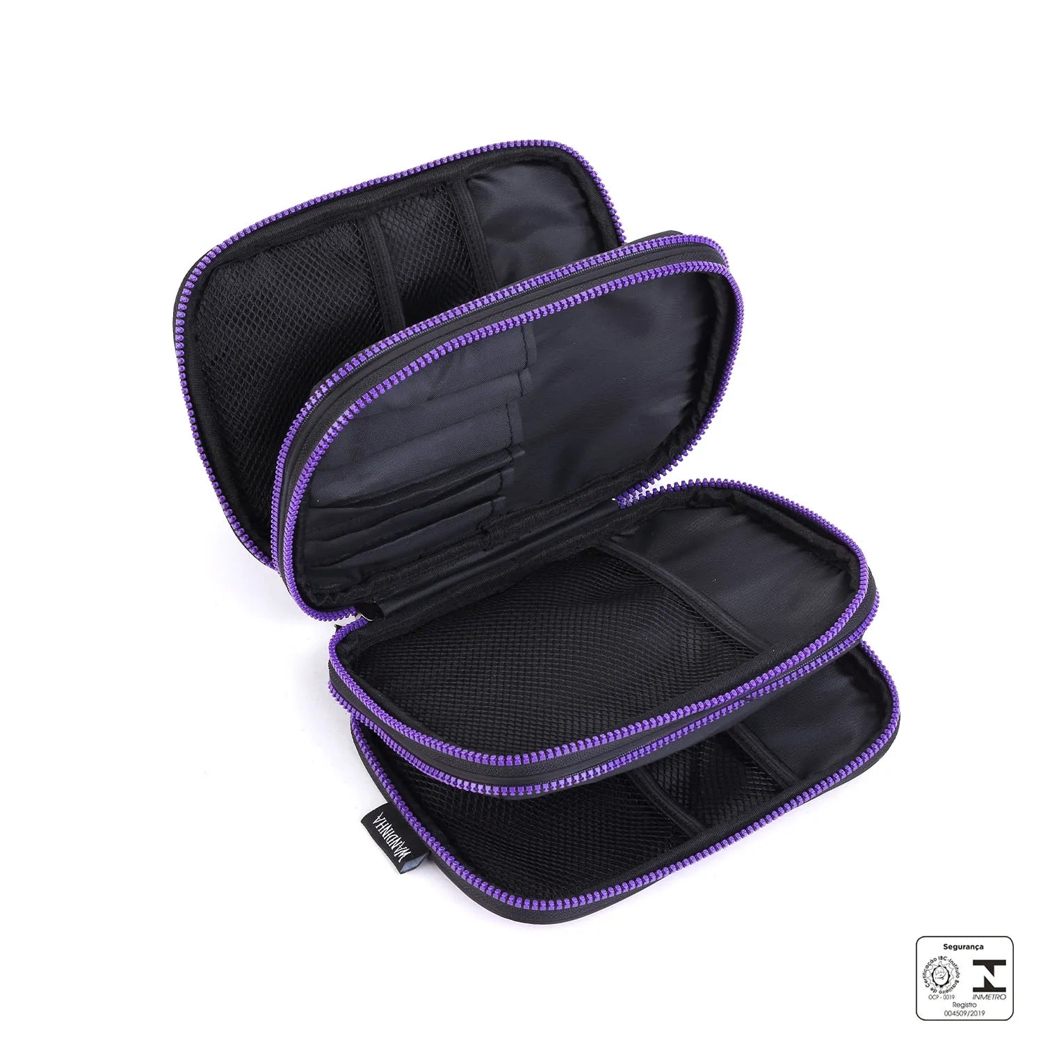 Kit Escolar Wandinha com Mochila + Lancheira Térmica + Estojo Infantil