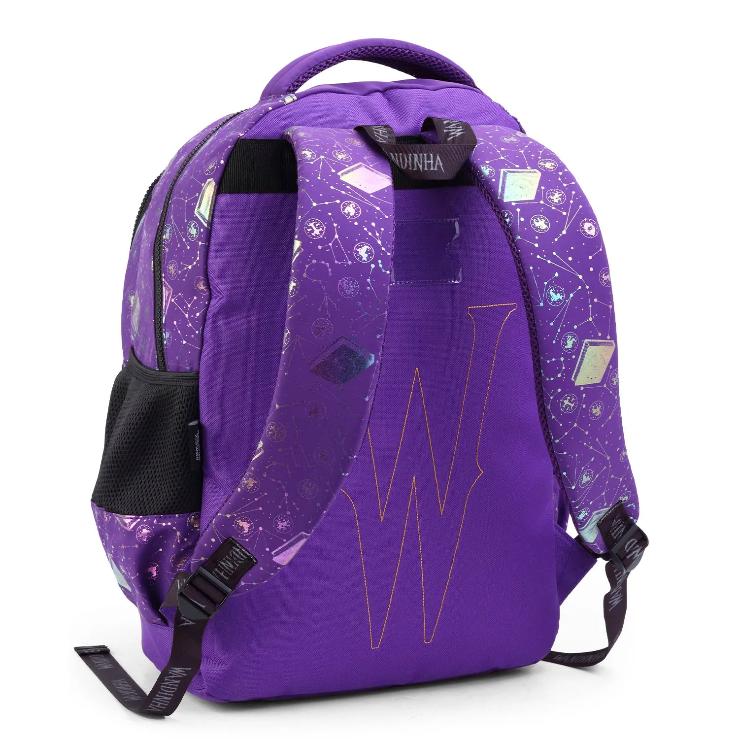 Kit Escolar Wandinha com Mochila + Lancheira Térmica + Estojo Infantil