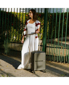 Kit Mala de Bordo 10 Kg Attack Preta e Bomba de Sucção Elétrica Portátil