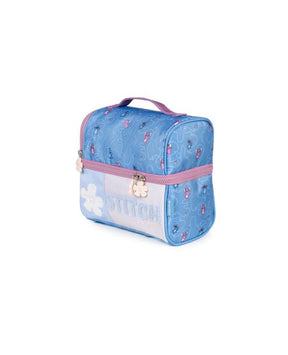 Kit Escolar Lilo & Stitch com Mochila de Rodinhas + Lancheira + Estojo Infantil