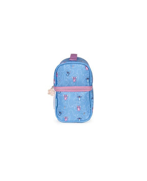 Kit Escolar Lilo & Stitch com Mochila de Rodinhas + Lancheira + Estojo Infantil
