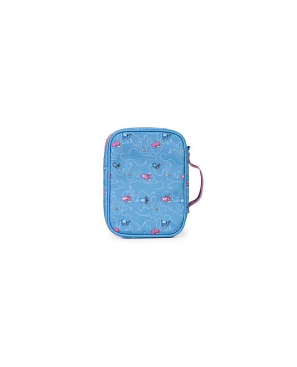 Kit Escolar Lilo & Stitch com Mochila de Rodinhas + Lancheira + Estojo Infantil