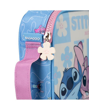 Kit Escolar Lilo & Stitch com Mochila de Rodinhas + Lancheira + Estojo Infantil