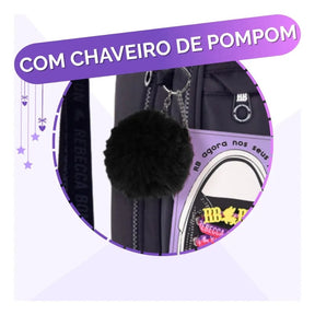 Kit Escolar Rb Rebecca Bonbon 2026 com Mochila de Rodinhas + Lancheira Térmica + Estojo Infantil