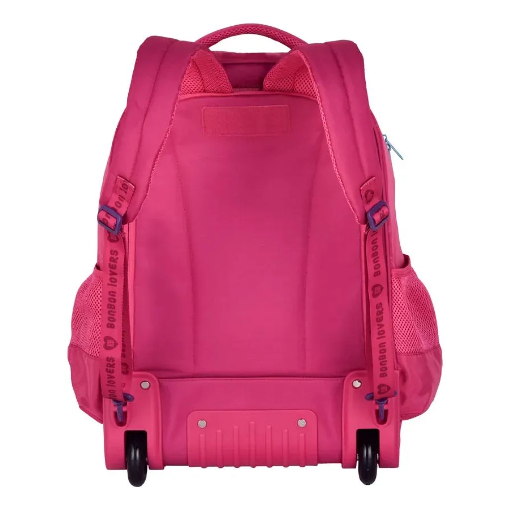 Kit Escolar Rb Rebecca Bonbon Lovers Paris 2026 com Mochila de Rodinhas + Lancheira Térmica + Estojo Infantil