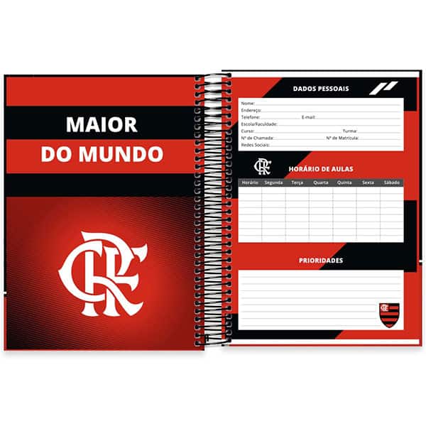 Caderno Universitário Flamengo