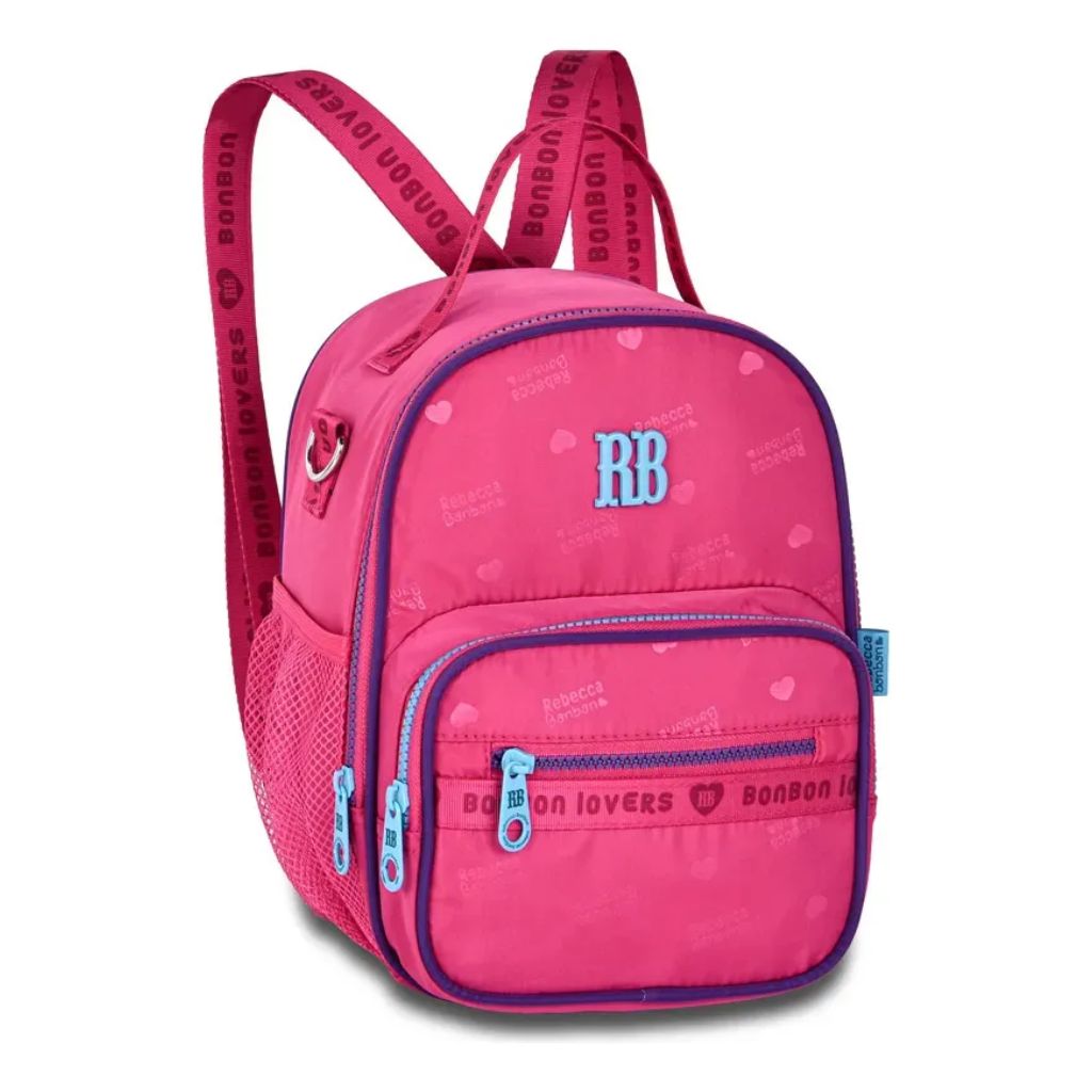 Kit Escolar Rb Rebecca Bonbon Lovers Paris 2026 com Mochila de Rodinhas + Lancheira Térmica + Estojo Infantil