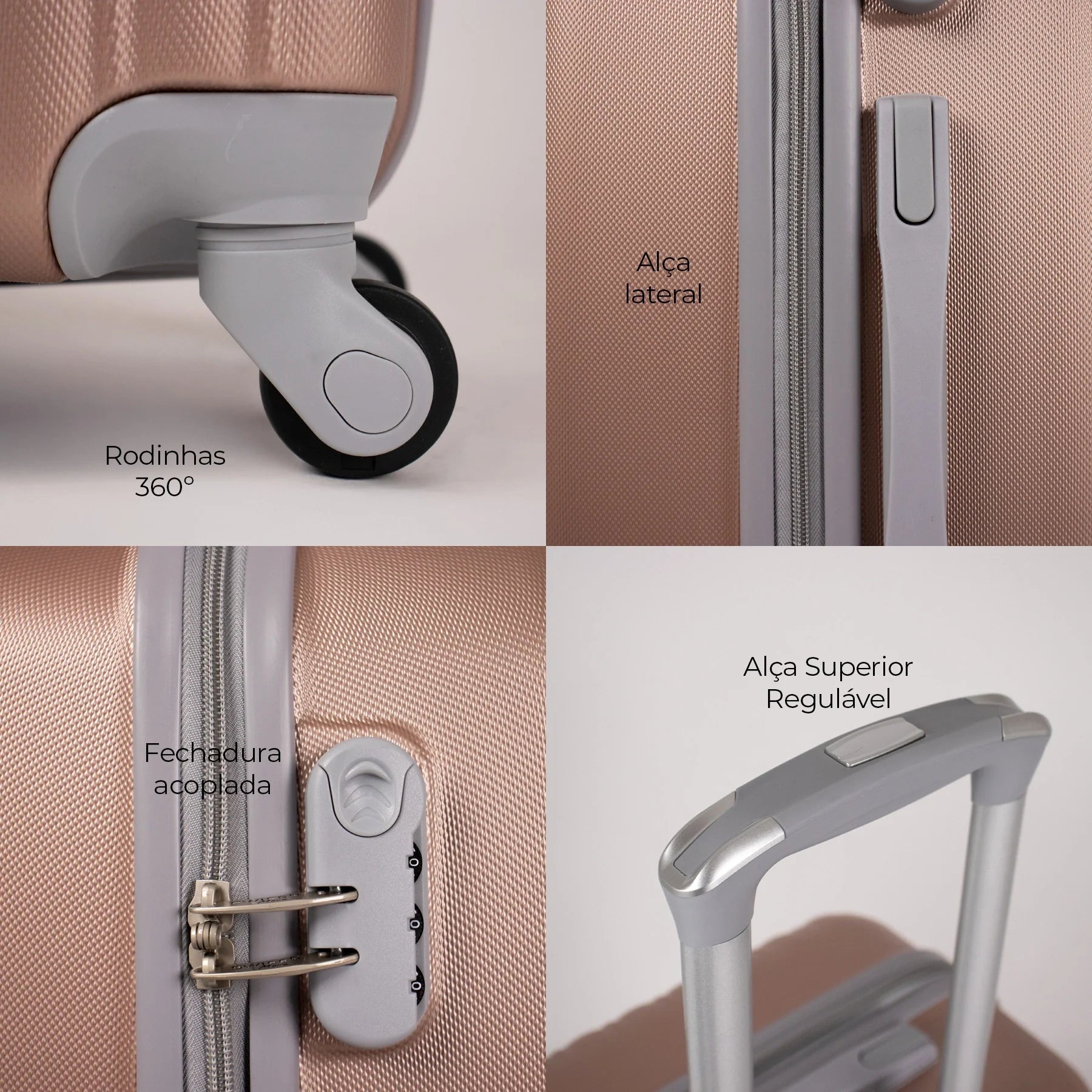 Conjunto de Malas P M G para Viagem Londres