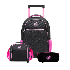 Kit Escolar Emilly Vick 2026 com Mochila + Lancheira Térmica + Estojo Infantil