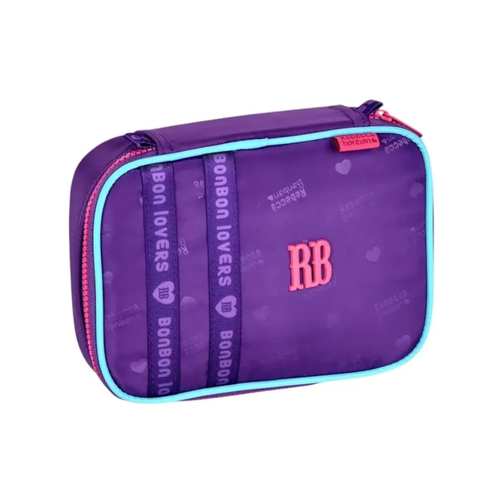 Kit Escolar Rb Rebecca Bonbon Lovers Paris 2026 com Mochila de Rodinhas + Lancheira Térmica + Estojo Infantil