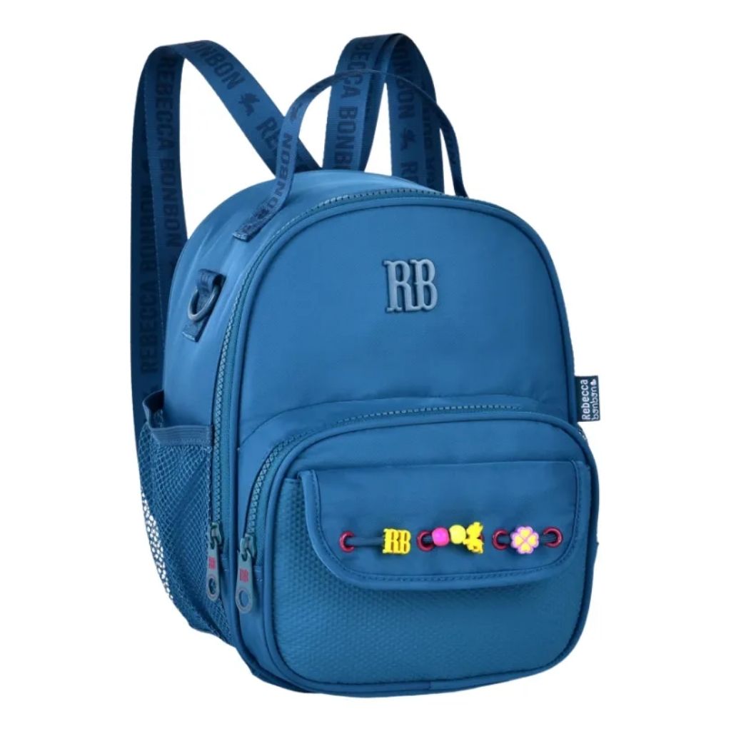 Kit Escolar Rb Rebecca Bonbon 2026 com Mochila de Rodinhas + Lancheira Térmica + Estojo Infantil