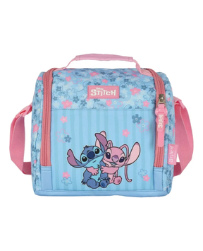 Kit Escolar Lilo & Stitch com Mochila de Rodinhas + Lancheira + Estojo Infantil
