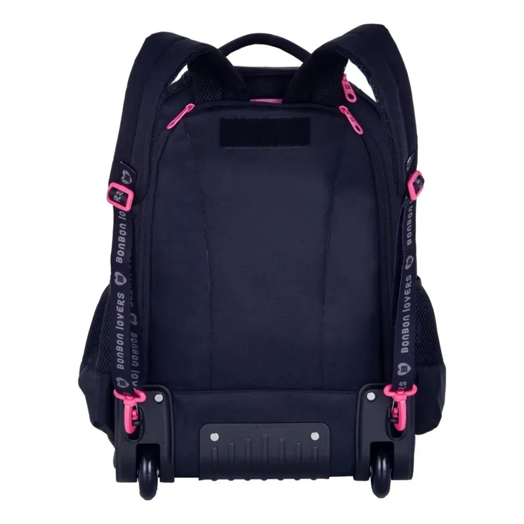 Kit Escolar Rb Rebecca Bonbon Lovers Paris 2026 com Mochila de Rodinhas + Lancheira Térmica + Estojo Infantil