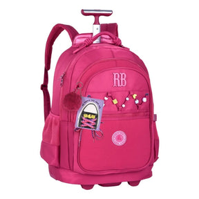 Kit Escolar Rb Rebecca Bonbon 2026 com Mochila de Rodinhas + Lancheira Térmica + Estojo Infantil