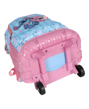 Kit Escolar Lilo & Stitch com Mochila de Rodinhas + Lancheira + Estojo Infantil