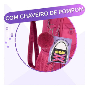 Kit Escolar Rb Rebecca Bonbon 2026 com Mochila de Rodinhas + Lancheira Térmica + Estojo Infantil