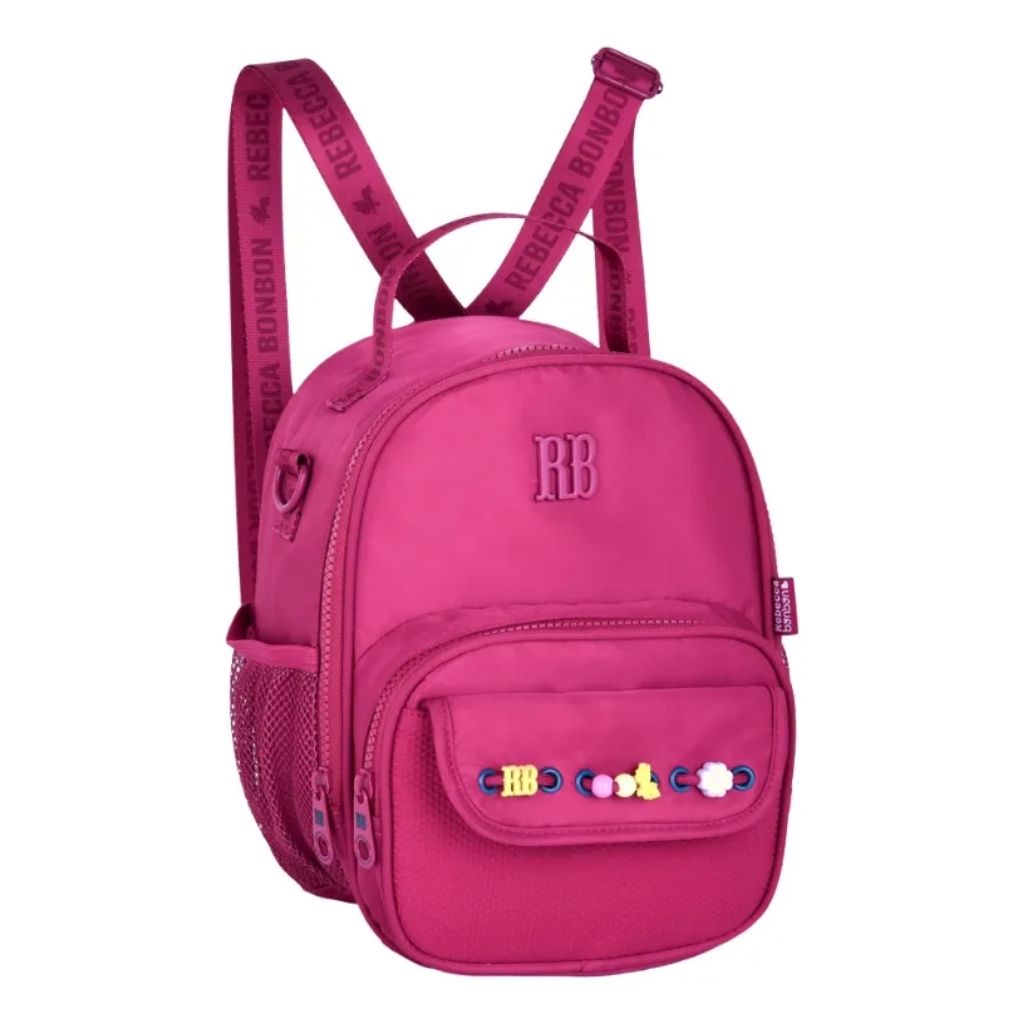 Kit Escolar Rb Rebecca Bonbon 2026 com Mochila de Rodinhas + Lancheira Térmica + Estojo Infantil