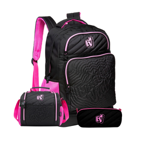 Kit Escolar Emilly Vick 2026 com Mochila + Lancheira Térmica + Estojo Infantil