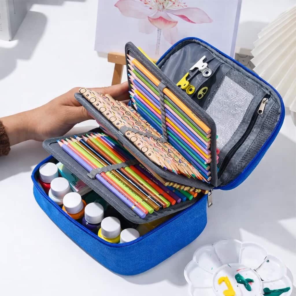 Bolsa Multifuncional para Lápis de Cor