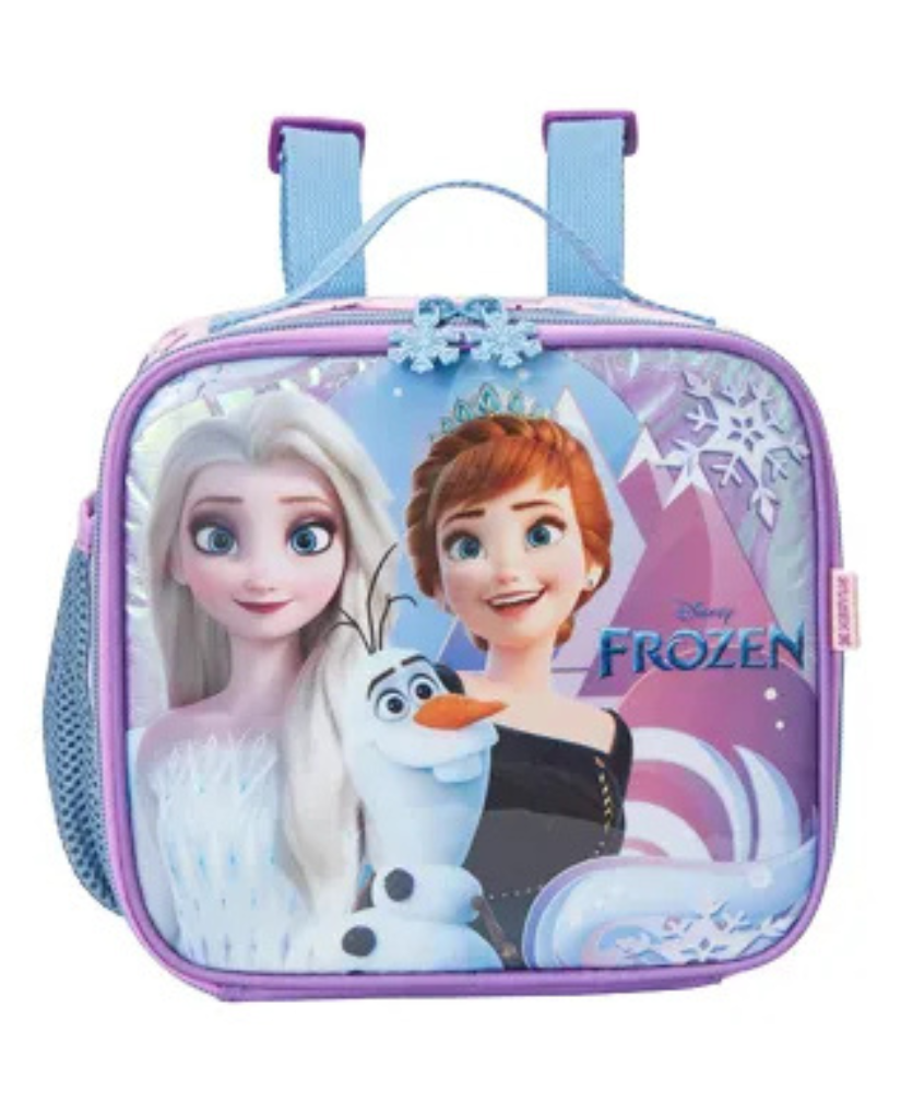 Kit Escolar Mochila de Rodinha + Lancheira Térmica + Estojo Infantil Frozen