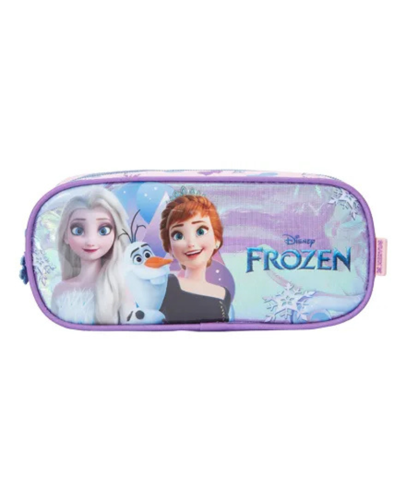 Kit Escolar Mochila de Rodinha + Lancheira Térmica + Estojo Infantil Frozen