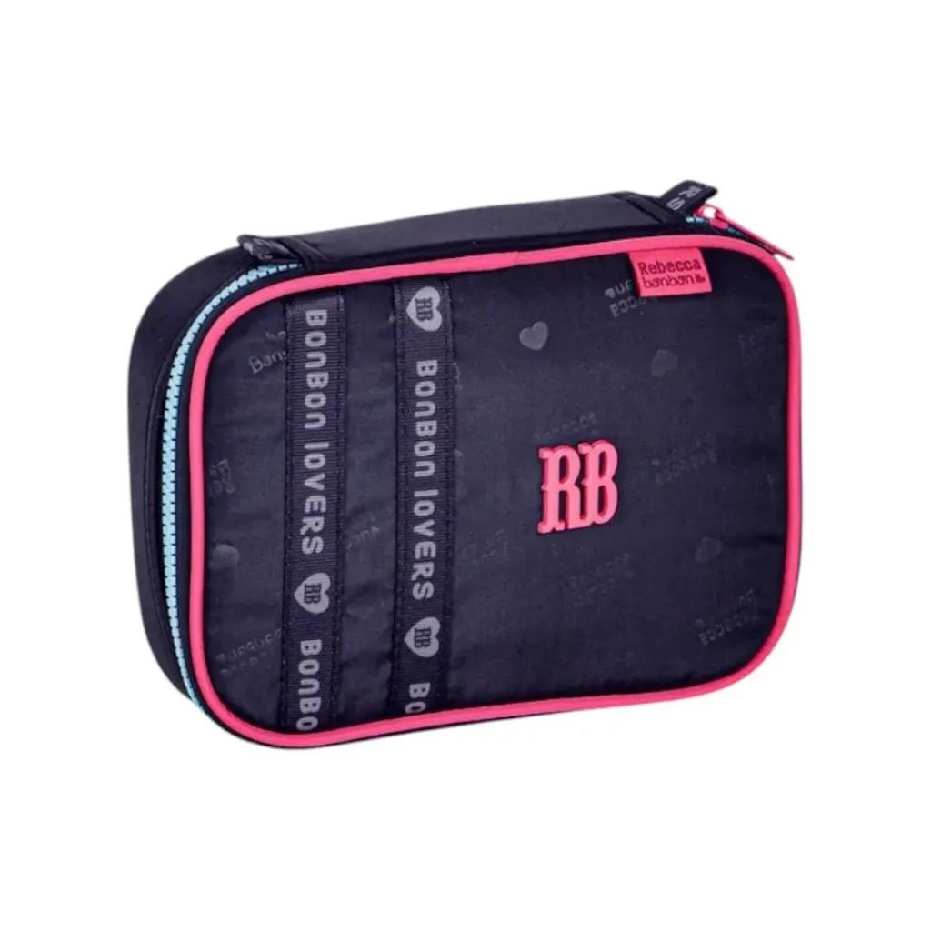 Kit Escolar Rb Rebecca Bonbon Lovers Paris 2026 com Mochila de Rodinhas + Lancheira Térmica + Estojo Infantil