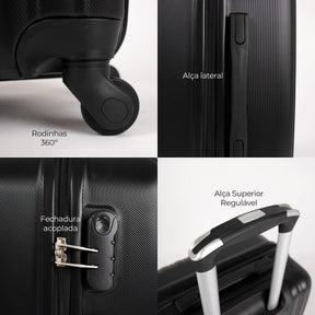 Conjunto de Malas P M G para Viagem Londres