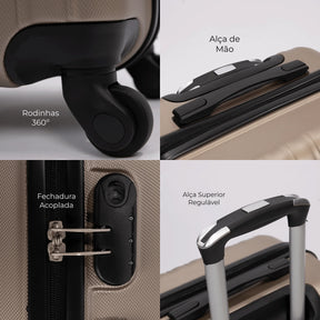 Conjunto de Malas P M G para Viagem Londres