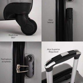 Conjunto de Malas P M G para Viagem Londres