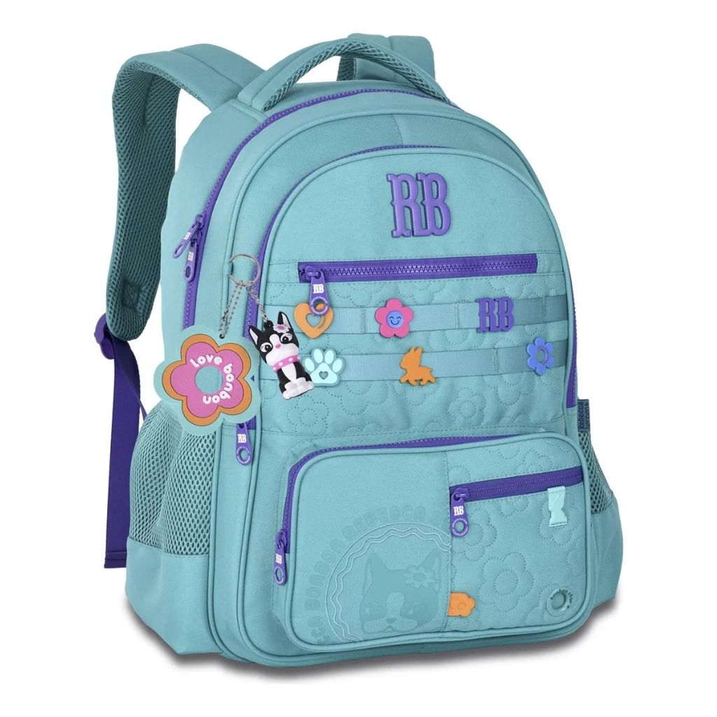 Kit Escolar Rb Rebecca Bonbon 2026 com Mochila + Lancheira Térmica + Estojo Infantil