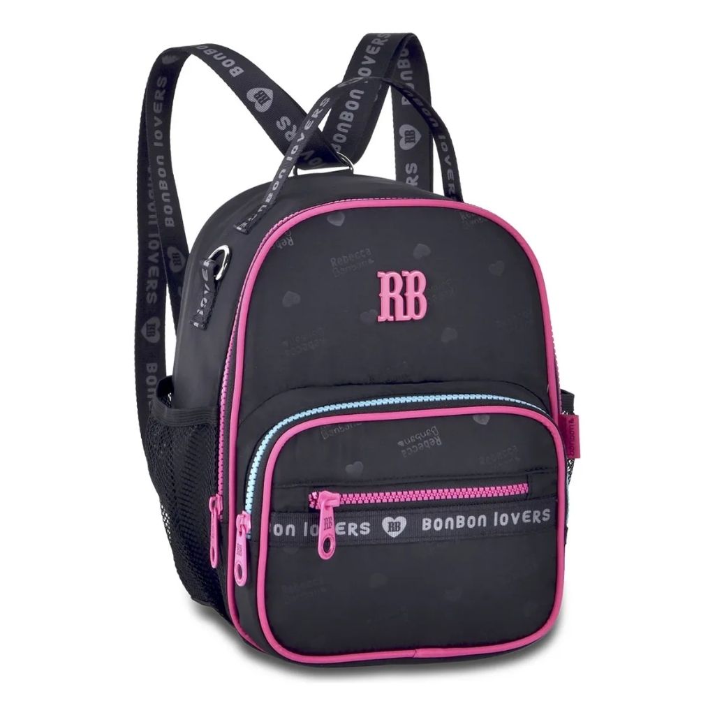 Kit Escolar Rb Rebecca Bonbon 2026 com Mochila + Lancheira Térmica + Estojo Infantil