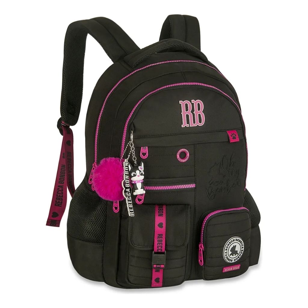 Kit Escolar Rb Rebecca Bonbon 2026 com Mochila + Lancheira Térmica + Estojo Infantil