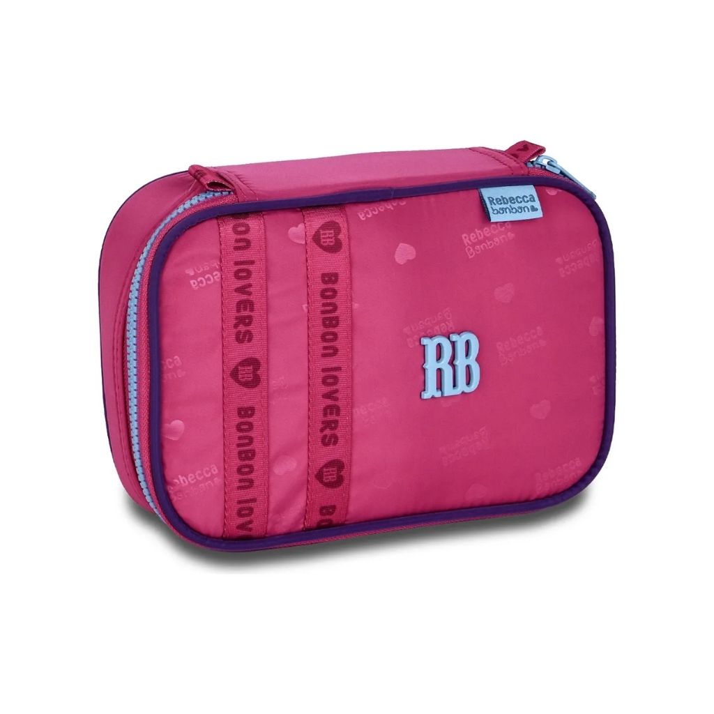 Kit Escolar Rb Rebecca Bonbon 2026 com Mochila + Lancheira Térmica + Estojo Infantil