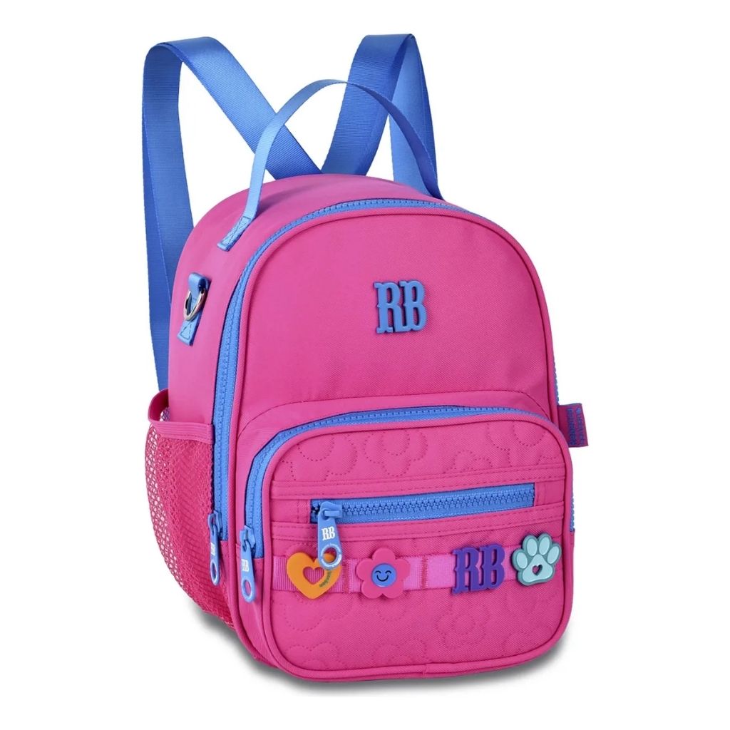 Kit Escolar Rb Rebecca Bonbon 2026 com Mochila + Lancheira Térmica + Estojo Infantil